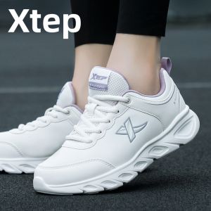 XTEP | Giày Đua Bộ Phong Cách Mới Chống Thấm Da Trắng Chính Hãng