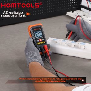 【Gửi hàng từ Bình Dương】HOMTOOLS HM99 NCV vạn năng thông minh Công tắc phát hiện điện áp AC DC Bảo quản dữ liệu đo điện trở Tự động dừng 4V 40V 400V 600V