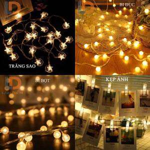 Đèn led trang trí không chớp 4m 20 bóng nhiều kiểu [hàng chất lượng]