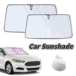 Car Sunshade Windshield Visor Uv Block Heat Shield Foldable Front Window Interior Cover