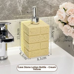 XIAOHUANGLU | Stylish Pressure Dispenser Bottle Bathroom Liquid Dispenser Ceramic Empty Bottle