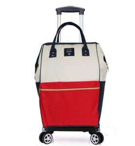 20-Inch Waterproof Printed Handheld Four-Wheel Rotation Luggage Bag Short Trip Carry-On Suitcase for Women Travel Bag