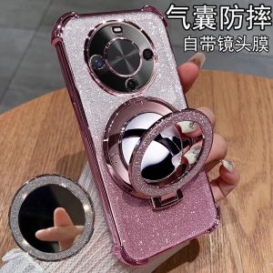 เคสโทรศัพท์ Huawei Enjoy 70X แบบมีขาตั้ง ป้องกันการตกหล่น ป้องกันเลนส์เต็มจอพร้อมฟิล์มเลนส์ รุ่น Active ชาร์จแบบไร้สาย