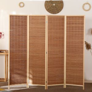 Folding Mobile Screen Partition Room Divider