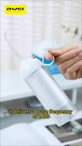 Awei YS-1 Portable Water Flosser 360° Rotating Nozzle Dental Cleaner Rechargeable Oral Irrigator Teeth Deep Cleaning Awei YS1