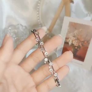 Her Jewellery Bonding Bracelet - Luxury Crystal Embellishments plated with 18K Gold