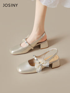 Josiny | New Spring/Summer Backless Mary Jane Sandals For Dresses