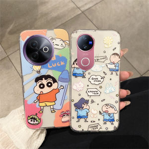 New Casing VIVO V50 Y29 Y39 Y200 Y19s V40 Lite V40 Pro 4G 5G Hot Fashion Creative Colorful Crayon Shin-chan Rabbit Phone Case Ultra-thin Transparent Soft Cover 2025