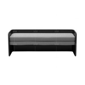 Modern Luxury Italian Style Bedside Bench Fabric Art Entrance Shoe Changing Bench with Backrest Living Room Casual Sofa Bench