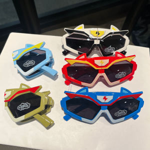 Foldable Polarized Children Sunglasses Boys Cartoon Sun Protection Eyewear Cool Fashionable Eye Protection Toy for Kids