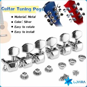 LoviRa Guitar String Tuning Pegs: Metal Guitar String Button & Guitar Knob for Tuning