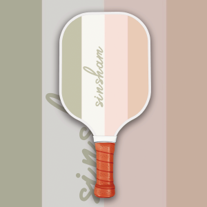 Sinsham Carbon Fiber Pickleball Paddle Lightweight National Trend Sports Fitness Fans Goods UV Print Surface Hard Core Thickness