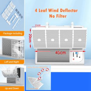 Window - mounted Air Conditioner Universal Model with Wind - direction Adjustment and 4 - leaf Carbon Filter