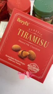 Sweetsbox | Beryls Tiramisu Classic Almond Milk Chocolate 65g - Coklat Susu Tiramisu Almond
