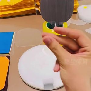 Professional Ping Pong Paddle Assembly Tool Easy to Use Rubber Alignment Guide for Table Tennis Racket Quick Positioning Tools