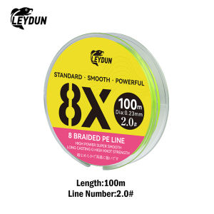 LEYDUN New 8X Micro Fishing Lines 100m 150m 8 Strands Braided PE Japan Smooth Multifilament Line Carp Fly Fishing Strong Weave