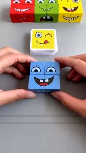 Rubik Cảm Xúc Emoji Rubic Biến Thể Đồ Chơi Trẻ Em Boardgame Đối Kháng Trí Tuệ Phát Triển Tư Duy Thay Đổi Khuôn Mặt