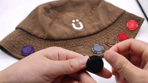 Set Kancing Magnetik 5 Pasang Magnetic Clothes Button Hitam 22mm 26mm Cocok Untuk Tas Dompet Fashion