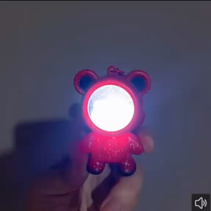 NEW GANTUNGAN KUNCI 3IN1 BERUANG LONCENG BUNYI I LOVE YOU LAMPU LED BISA GANTI BATRE PAKAI BATRE KANCING GANCIILOVEU UNIK LUCU PREMUM