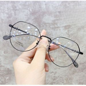 2D Flat Light Korean Trendy Anti Blue Light Radiation Glasses for Women Can Be Paired with Eye Protection Flat Frame Glasses