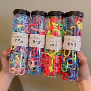ชุดยางรัดผมเด็ก 100 ชิ้น สไตล์เกาหลี ยางยืดรัดผมเด็ก เครื่องประดับผม