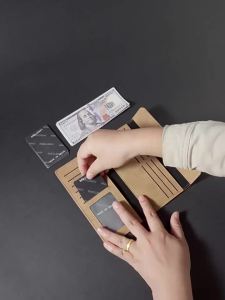 Baellerry | Baellerry Mens Frosted PU Leather Wallet Fashion Card Holder Coin Pocket Money Clip Simple Hasp Design