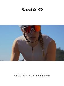 Santic Cycling Jersey for Women Sunscreen Breathable Short Sleeve Bike Bicycle Top Shirt