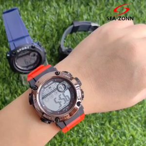 【Malaysia Stock】SEA-ZONN Jam Tangan Lelaki Original Sports Waterproof Digital Watch Alarm Fashion Wristwatch Clock