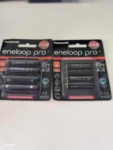 Panasonic Eneloop pro 100% genuine (1 pack of 4 pieces) center warranty Panasonic eneloop pro AA 2550 mAh AAA 950mAh original rechargeable battery 100% authentic