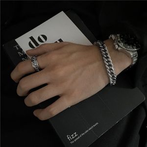 Vòng tay Nam Basic TIN Chất Liệu Titan Không Gỉ Phong Cách Đường Phố Streetwear Đẹp - Vòng TIN Beo Chan