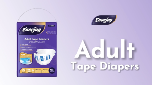 【Super Value 4-Pack]EasejoyBreathable Adult Diapers2200mlHighCapacityTape-Type&SmartWetnessIndicator