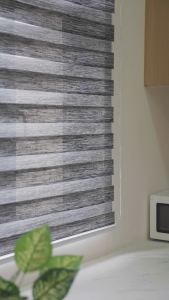 123BABY Modern Korean Blackout Blinds For Window Venetians Duo Roller Curtain For Window Curtain Upgraded Imitation Linen Fabric