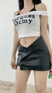 ชุดเซ็ตผู้หญิงแฟชั่นทันสมัย สีเรียบ กางเกงลำลองเข้ารูปเท่ สวมใส่แล้วดูแพง