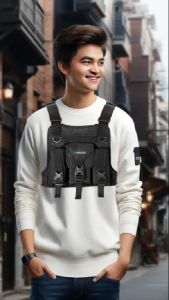 Tas Dada Pria Kekinian Akhtar Tactical Chest Bag Selempang Chest Rig Dada Pria