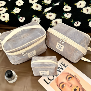 Portable Mesh Makeup Bag