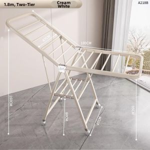 Folding Drying Rack for Indoor Clothes and Quilts