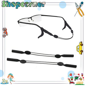 Adjustable Strap Tali Hitam Pengait Kacamata Silikon Strap Kacamata Sport Olahraga