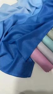 Penghantaran dari China [2025] Fesyen Warna Kecerunan Rasa Sutera Baharu hijab Tudung Tudung Benang Perak Melayu Indonesia 3.1