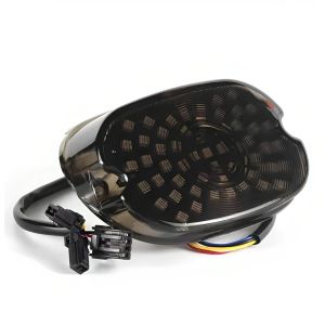 Motorcycle Rear Tail Light LED Brake Running Red Smoke Lamp Taillight For Harley Touring Softail Dyna Sportster XL883N XL1200N
