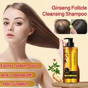Ginseng Follicle Cleansing Shampoo Hair Growth Scalp Deep Cleansing Excess Sebum Care Anti- Dandruff Treatment