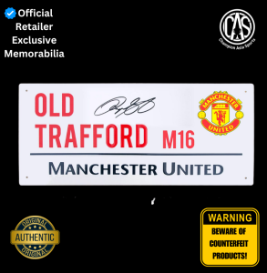 Ryan Giggs Signed Manchester United Old Trafford Street Sign