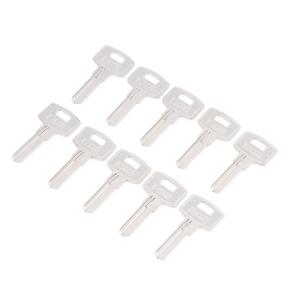 [NM]10Pcs Silver Metal Commonly Used Key Blank FAV1D Baili Double Slot Key Blank Key Material/Key Blank[NM]