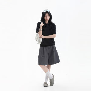 zuocisankon | Age-Reducing Casual Loose-Fitting Polo Collar Knitted T-Shirt