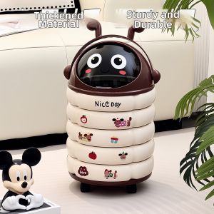 Elegant Moveable Covered Trash Can