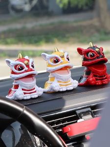 Dancing Lion/Solar Lion Car Dashboard Decoration Desk Decoration Home Deco Aesthetic Car Ornament Hiasan Kereta