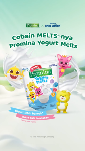 PROMINA Yogurt Melts Milk 8gr / Cemilan Snack Yoghurt Makanan Bayi Anak / Promina BANDUNG