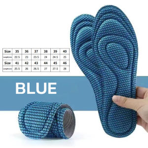 Nurm Sports Insoles Soft Bottom Sports Insole Sponge Pad For Men And Women Size 35-46