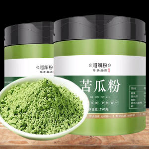Natural Pure Bitter Gourd Powder Ultra Fine Grind for Blood Sugar Tea Beverage Bitter Gourd Juice Facial Mask Supplement Powder