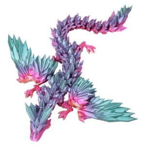 3D Printed Flying Dragon Model with Wings Jointable Dragon Toy Creative Childrens Play Dolls Realistic Simulation Animal Toys