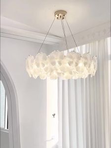 JIASHIDA | French Cream Style Glass Flower Eye-friendly Chandelier